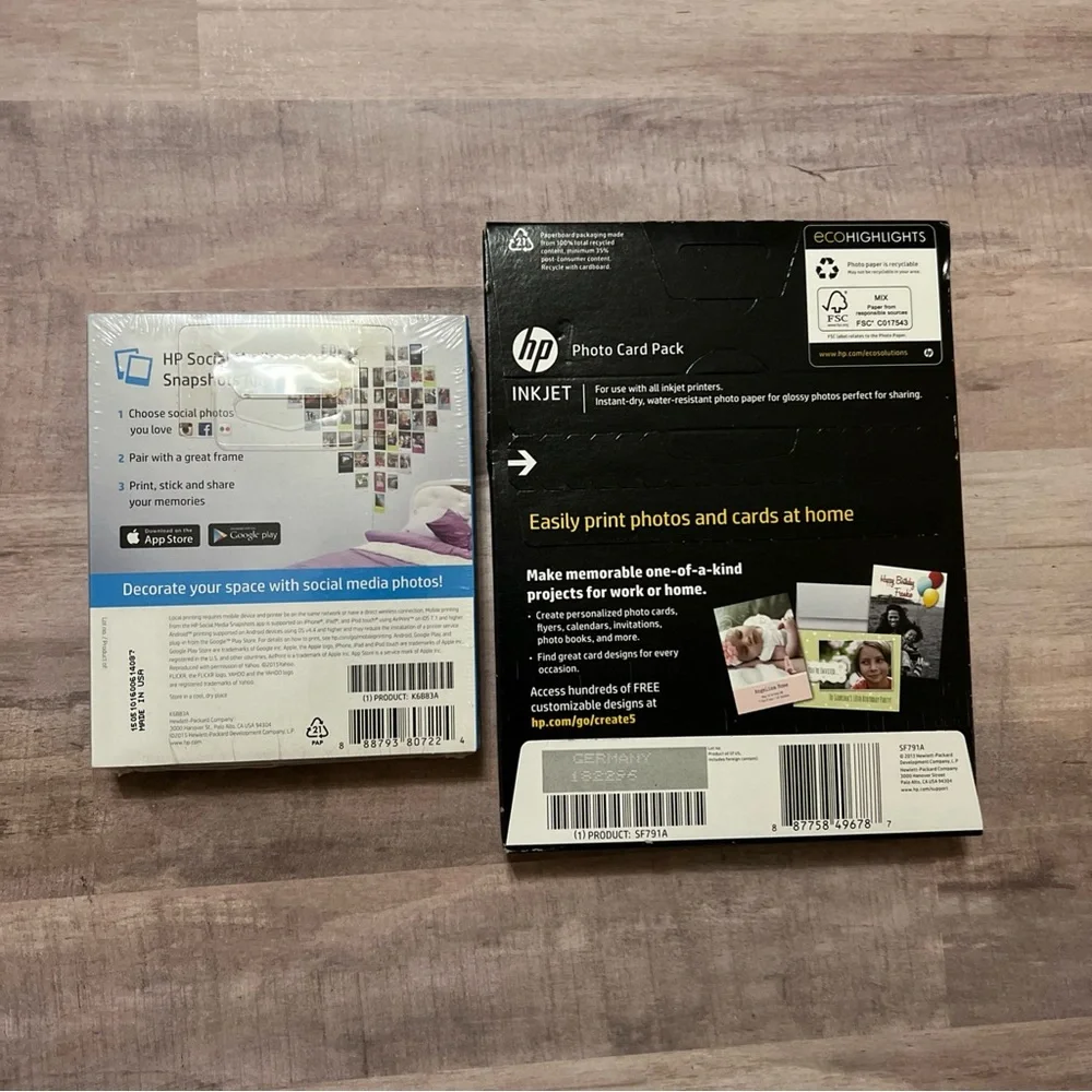 HP Social Media Photo Paper Snapshots Sticky Back 4